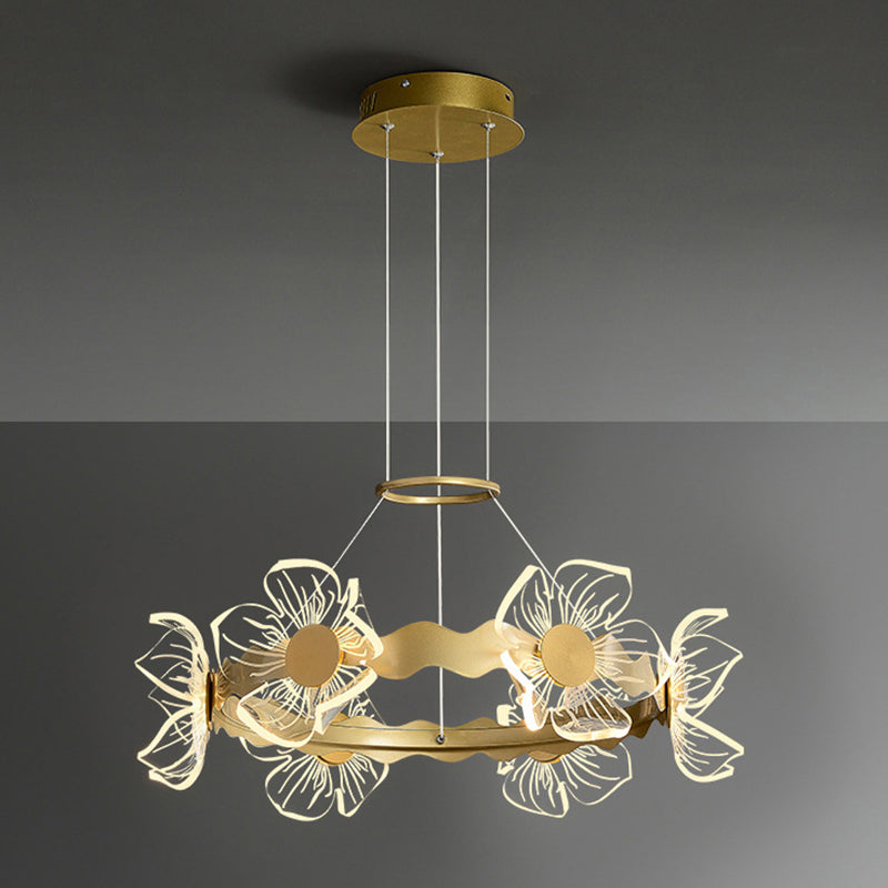 LED Chandelier Light Fixture Modern Simplicity Acrylic Pendant Lighting for Restaurant