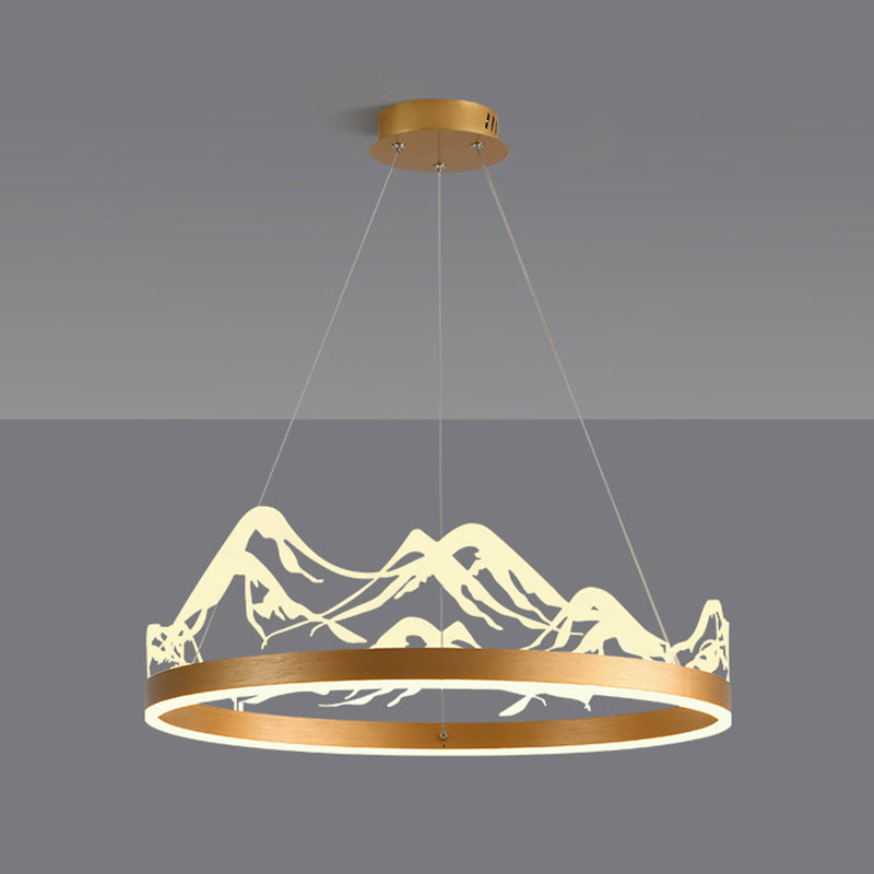 LED Chandelier Light Fixture Modern Simplicity Acrylic Pendant Lighting for Restaurant