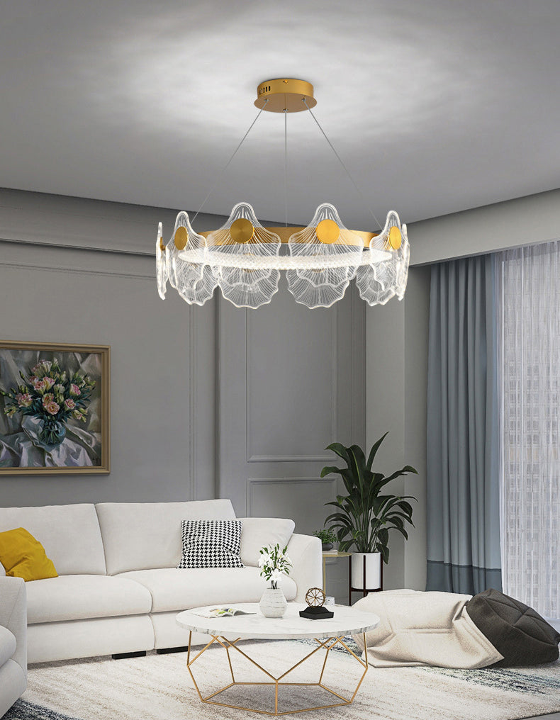 LED Chandelier Light Fixture Modern Simplicity Acrylic Pendant Lighting for Restaurant