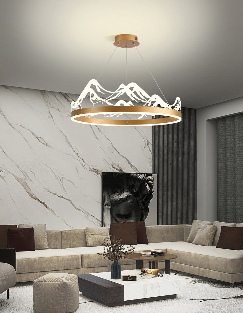 LED Chandelier Light Fixture Modern Simplicity Acrylic Pendant Lighting for Restaurant