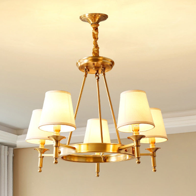Starburst Chandelier Light Fixture Modern Simplicity Copper Pendant Lighting for Restaurant