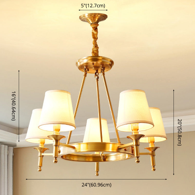 Starburst Chandelier Light Fixture Modern Simplicity Copper Pendant Lighting for Restaurant