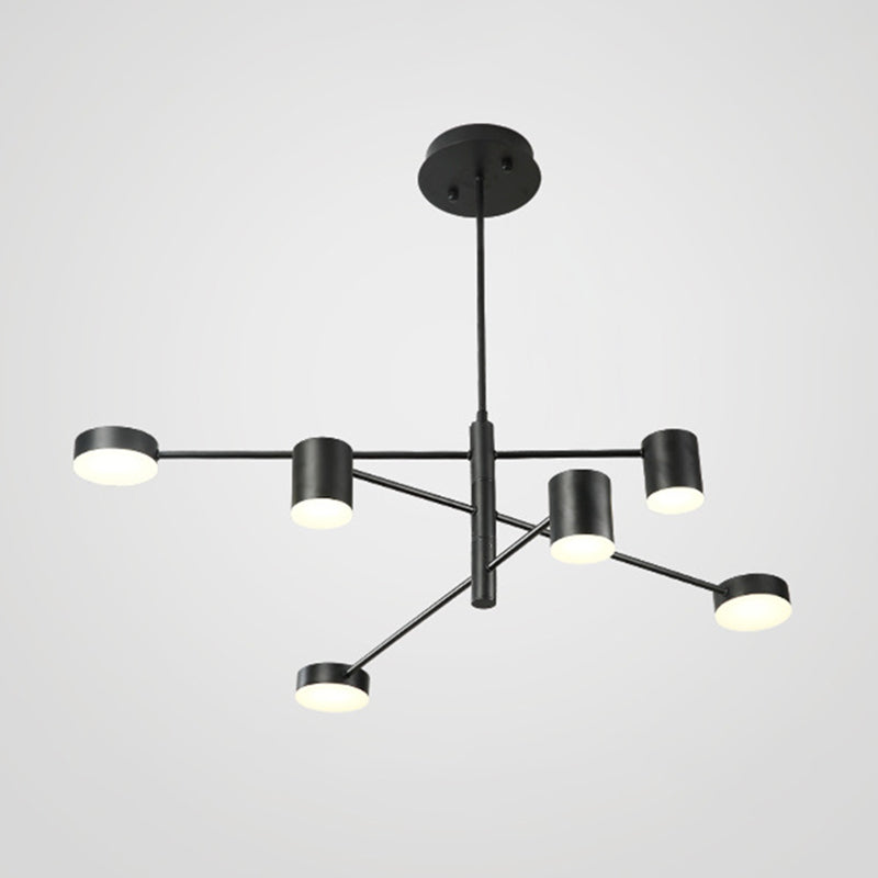 Lámpara de lámpara de starburst simplicidad moderna iluminación colgante acrílica para restaurante