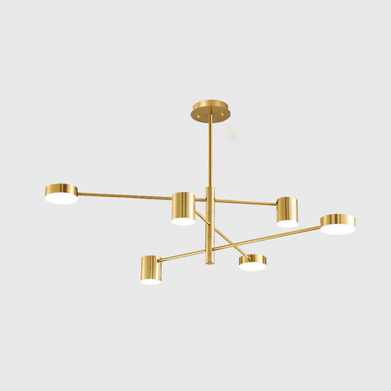 Lámpara de lámpara de starburst simplicidad moderna iluminación colgante acrílica para restaurante