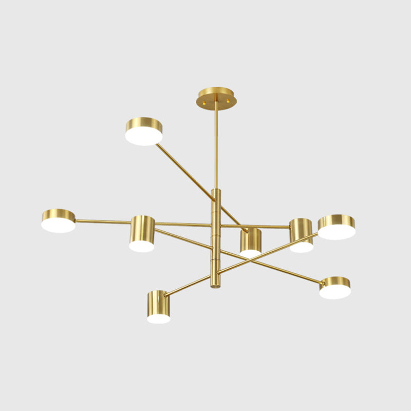 Lámpara de lámpara de starburst simplicidad moderna iluminación colgante acrílica para restaurante