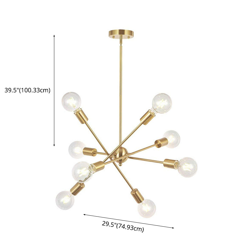 Lampada a bulbo esposto industriale Lampada a sospensione in metallo Light per soggiorno
