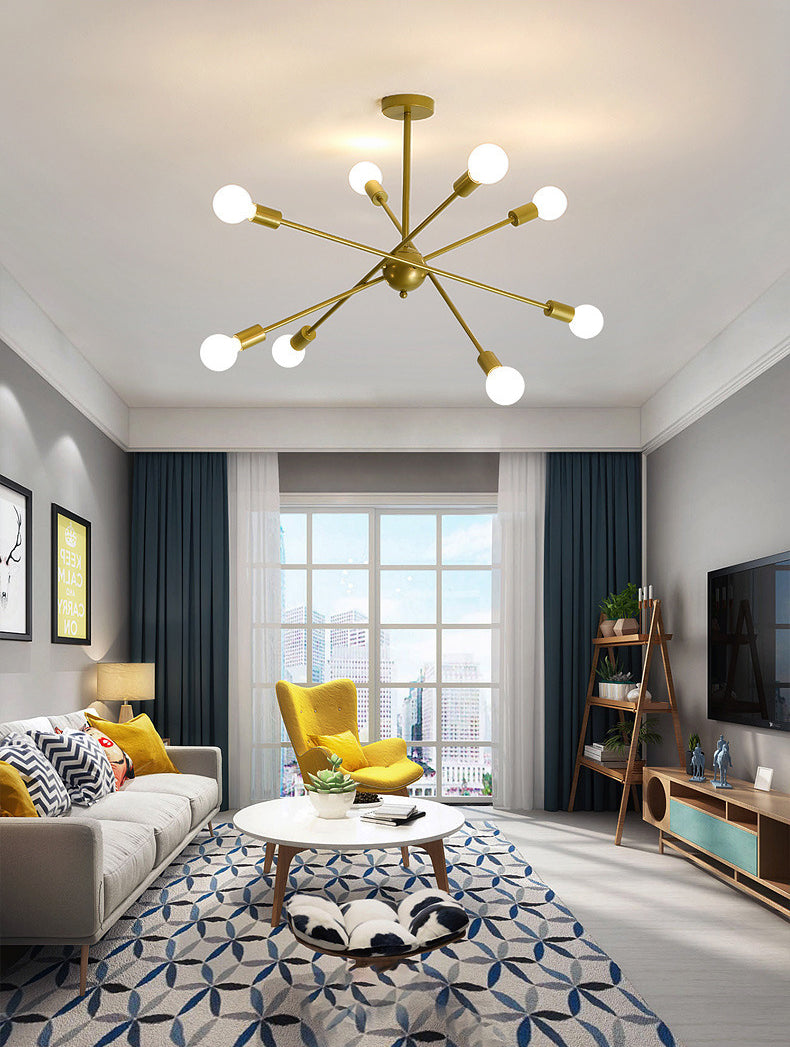 Lampada a bulbo esposto industriale Lampada a sospensione in metallo Light per soggiorno