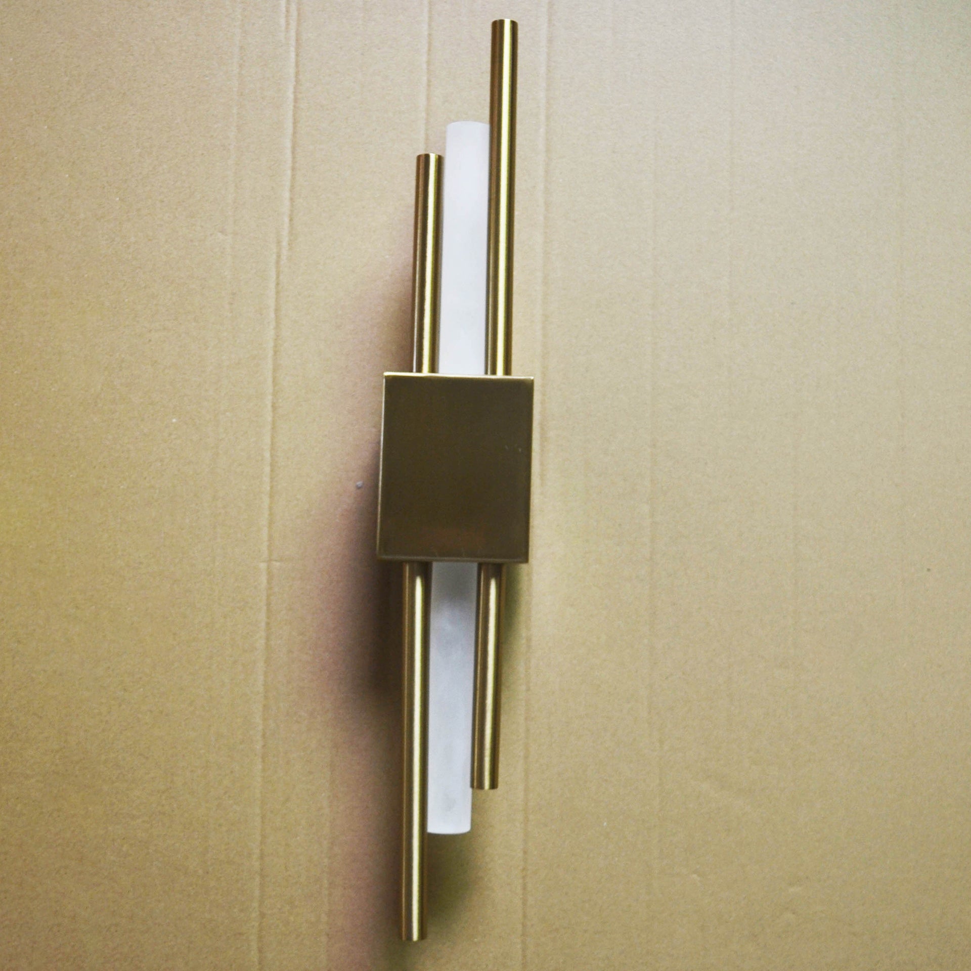 19.5" H Post-modern Style Wall Mount Lamp Minimalism Metal Lines Design Sconce Lights for Hallway Aisle