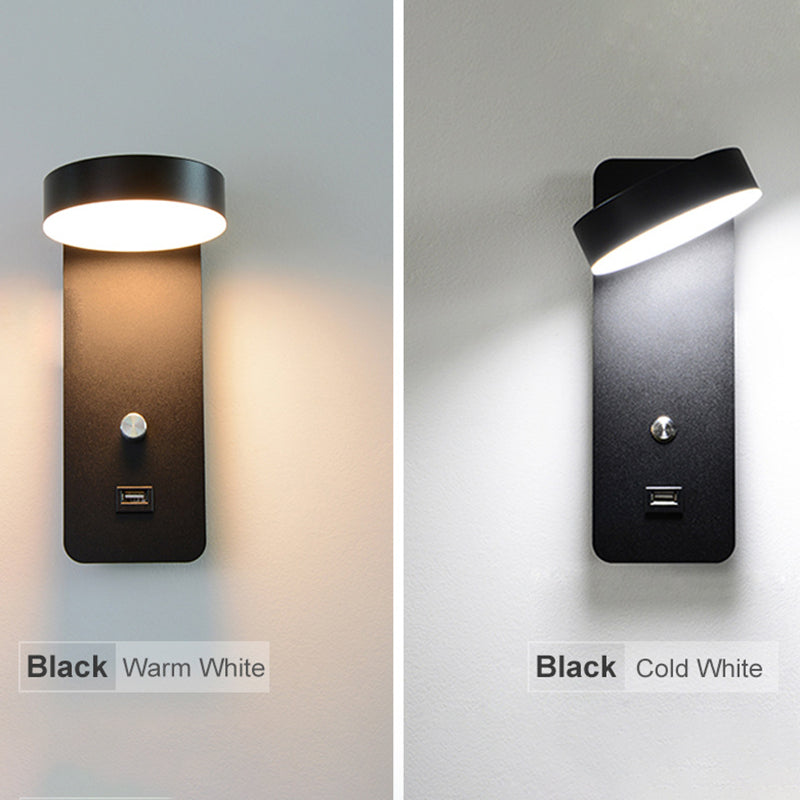 Minimalismo moderno Minimalismo LEDDA LETTURA LAMPAGGIO LAMPAGGIO ANGOLO REGOLABILE MOLTO MOLTO SCONCE LAGUA DELLA MOLTA CON STUSTRO DEMING + DESIGN USB