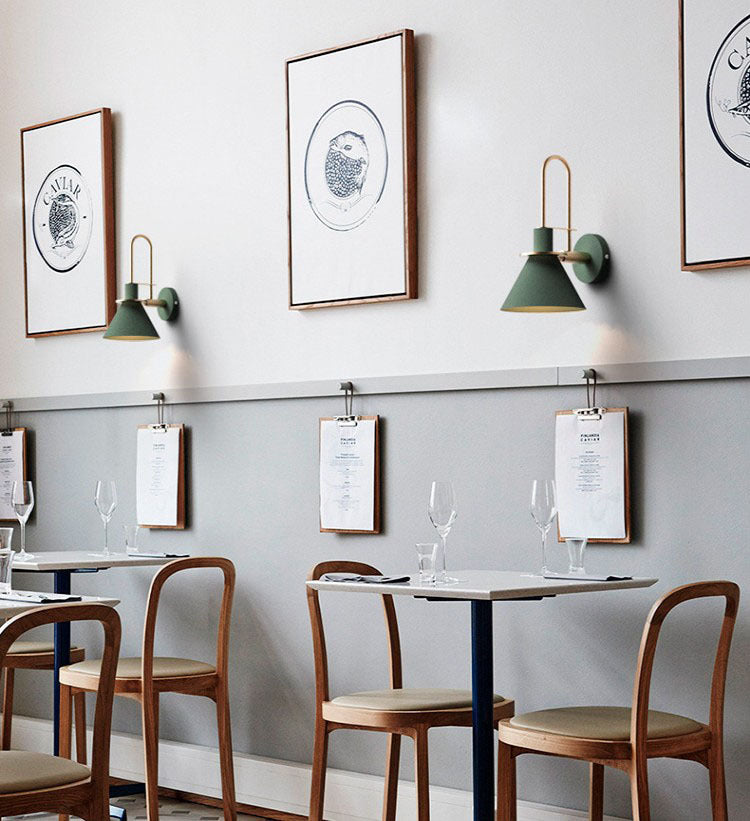 Modern Minimalist Style Tapered Wall Mounted Light Fixture Metal 1 Light Wall Light Sconces for Bedroom