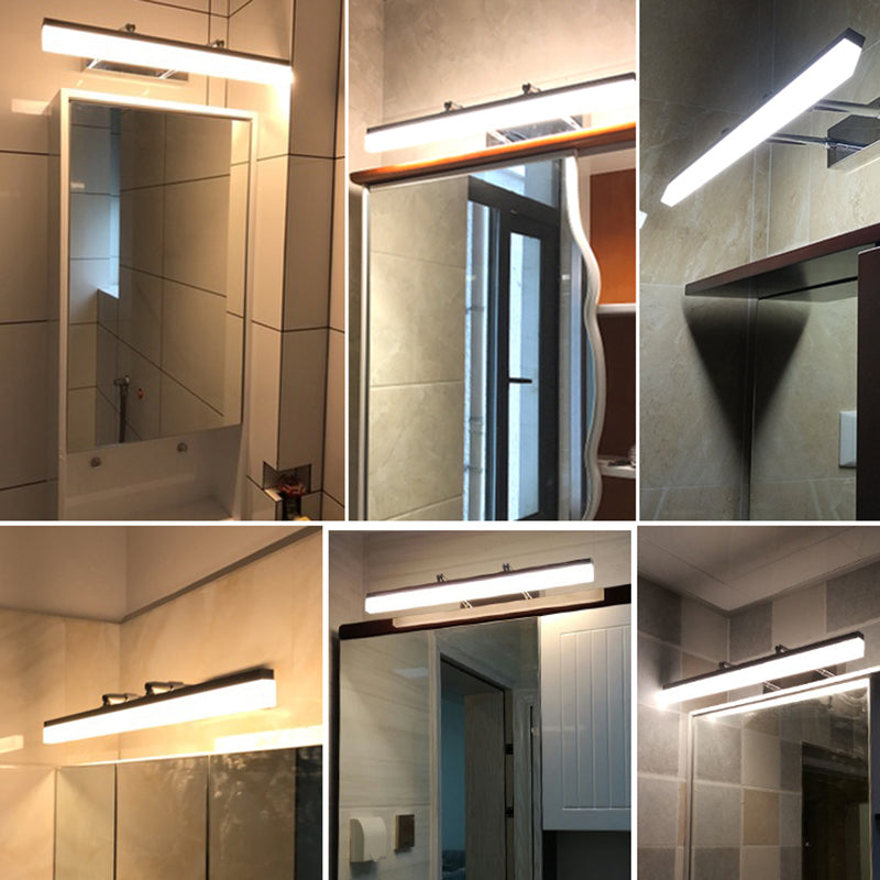 Moderne minimalistische Stilzylindrische Waschtischwandleuchten Metall Waschtisch für Toilette