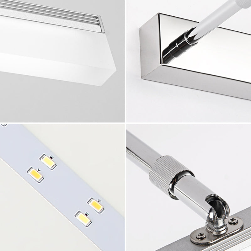 Modern Minimalist Style Cylindrical Vanity Wall Lighttures Metal Vanity Sconce for Toilet