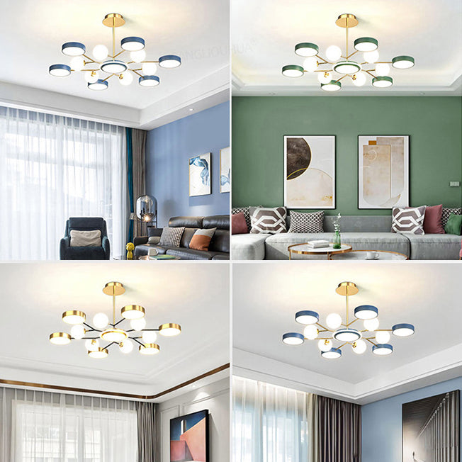Round Flush Light Fixtures Eenvoud Acryl Plafond Light Fixtures voor Slaapkamer