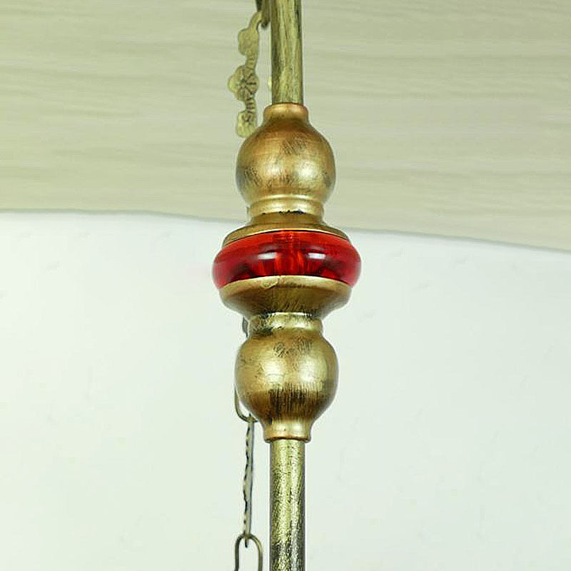 2/3 Luci 12 "/16" W Dining Room Lampada lampada lampada mediterranea Bronzo Bronzo Luce con tonalità in pietra a cupola