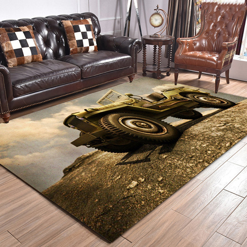 Novelty Area Rug Polyester 3D Printing Carpet Washable Area Carpet for Living Room
