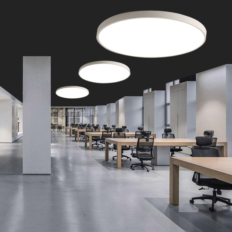 Modern Circular Ceiling Mount Light Fixture Metal Flush Mount Ceiling Lighting Fixture for Office