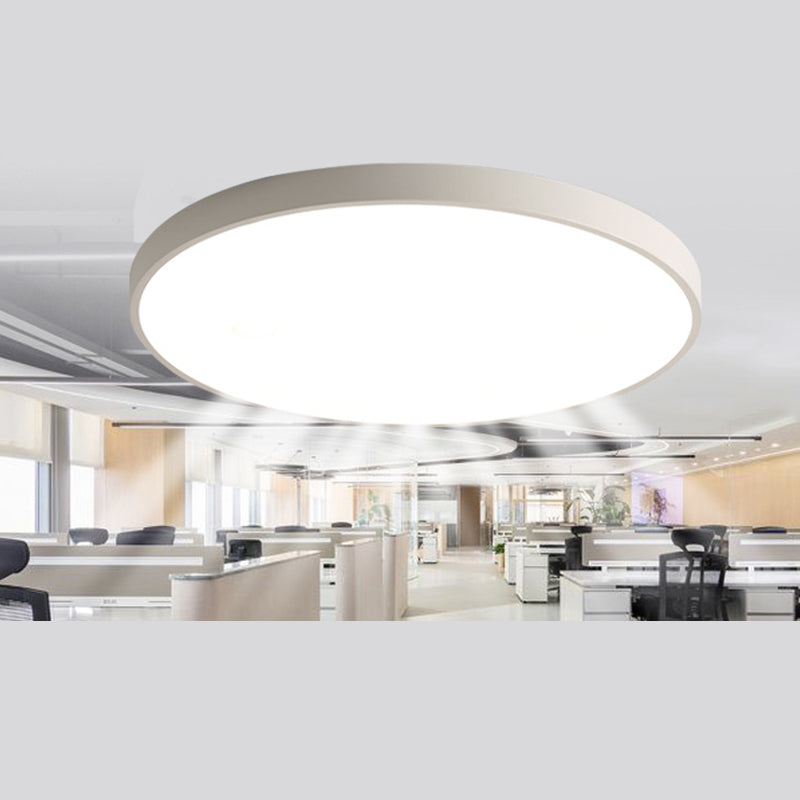 Modern Circular Ceiling Mount Light Fixture Metal Flush Mount Ceiling Lighting Fixture for Office