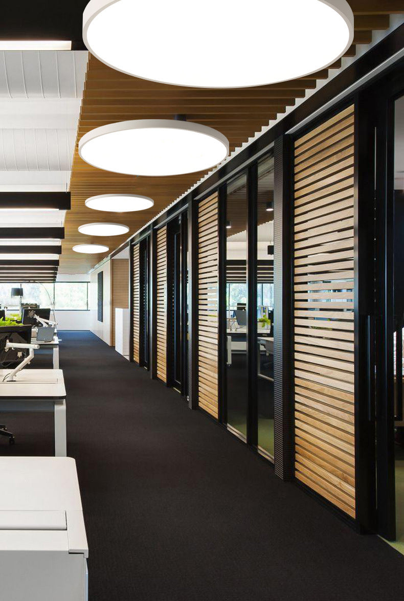 Modern Circular Ceiling Mount Light Fixture Metal Flush Mount Ceiling Lighting Fixture for Office