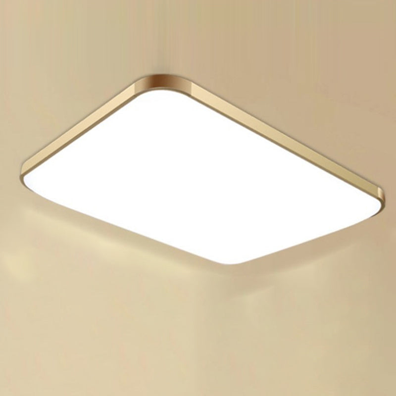 Plafonnier LED en aluminium de style moderne, plafonnier de salon avec 1 lumière