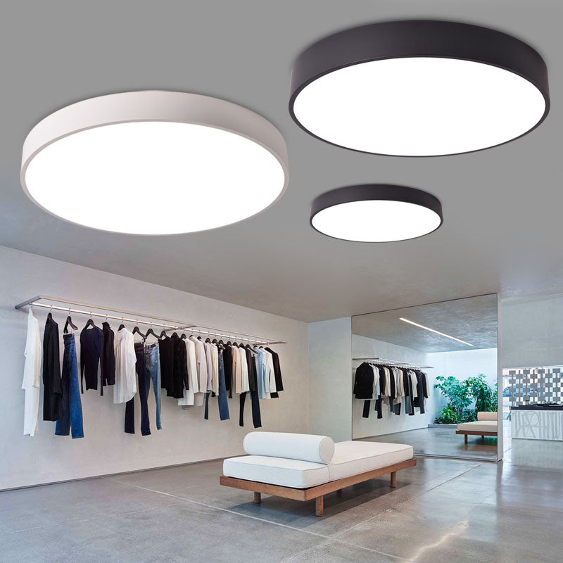 Modern Round Ceiling Flush Mount Lights Metal Flush Mount Ceiling Lighting Fixture for Office