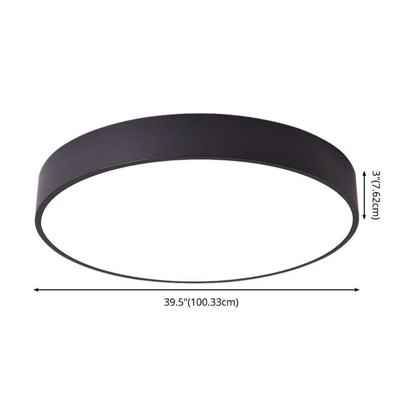 Modern Round Ceiling Flush Mount Lights Metal Flush Mount Ceiling Lighting Fixture for Office