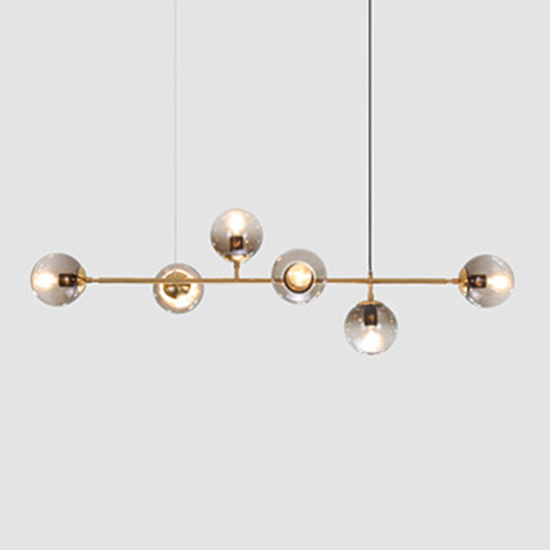 Luz de la isla moderna Billar Light Glass Light Bar Light para comedor