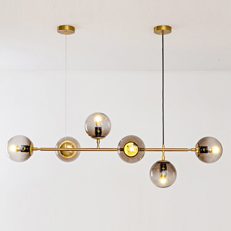Luz de la isla moderna Billar Light Glass Light Bar Light para comedor