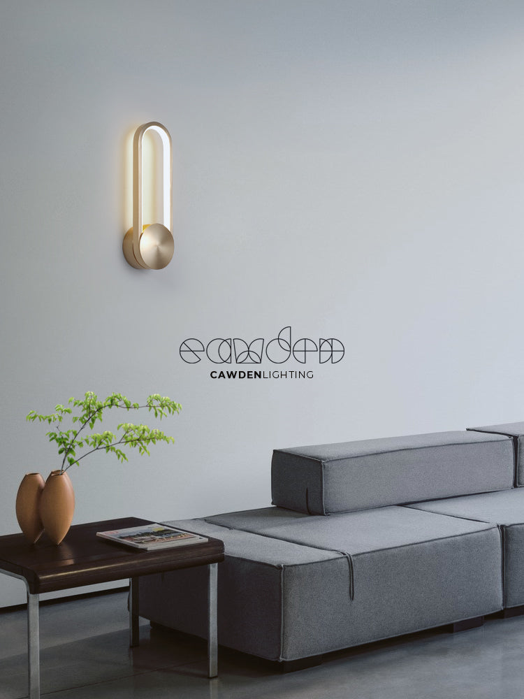 Accesorios de iluminación ovalos de pared ovalados modernos rotativos con luces de apliques de metal con sombra de gel de sílice