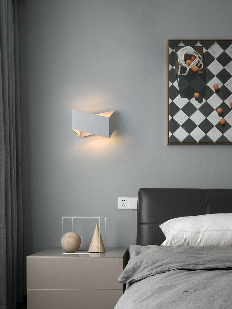 Moderne minimalistische stijl Origami Wall Light SCONCES Metaal 1 Lichtwandverlichting voor woonkamer