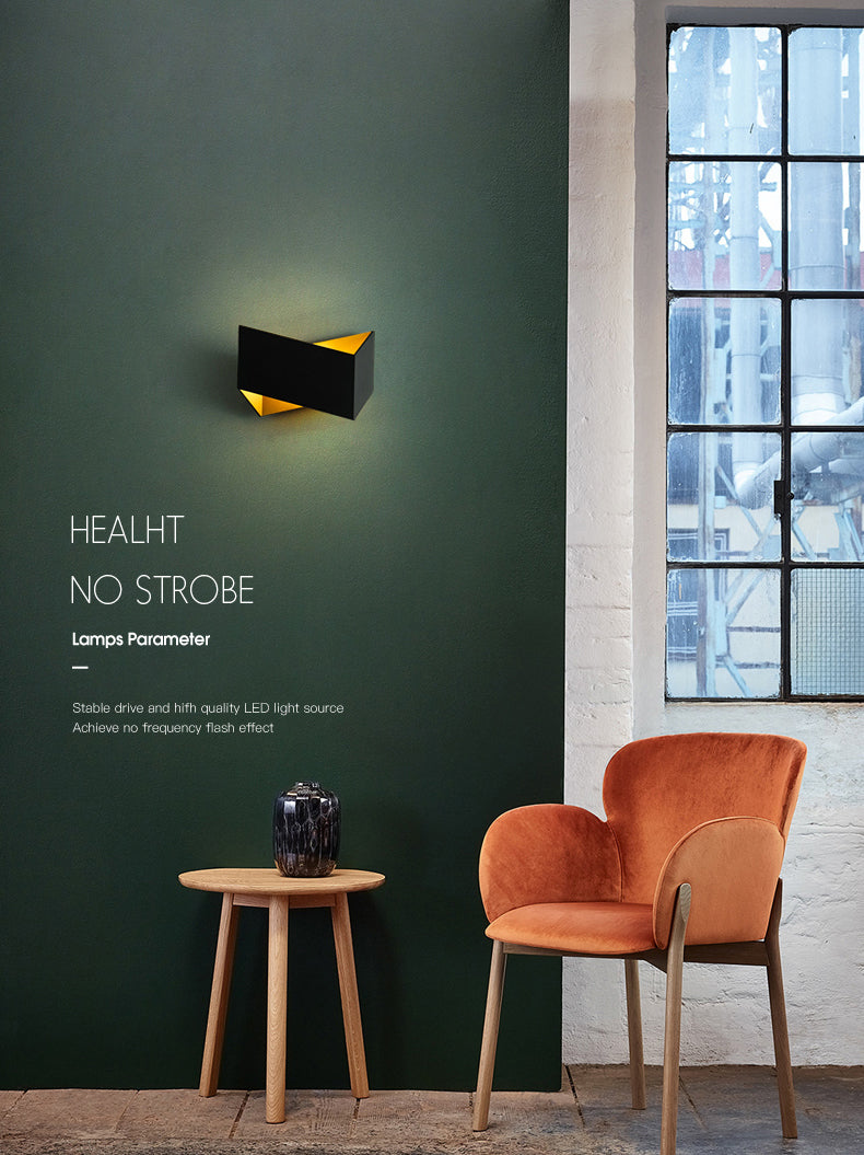 Moderne minimalistische stijl Origami Wall Light SCONCES Metaal 1 Lichtwandverlichting voor woonkamer