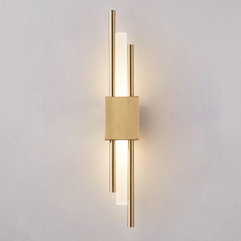 Moderne minimalistische Röhrchen Wandmontierte Lampenwandleuchten mit Acrylschatten
