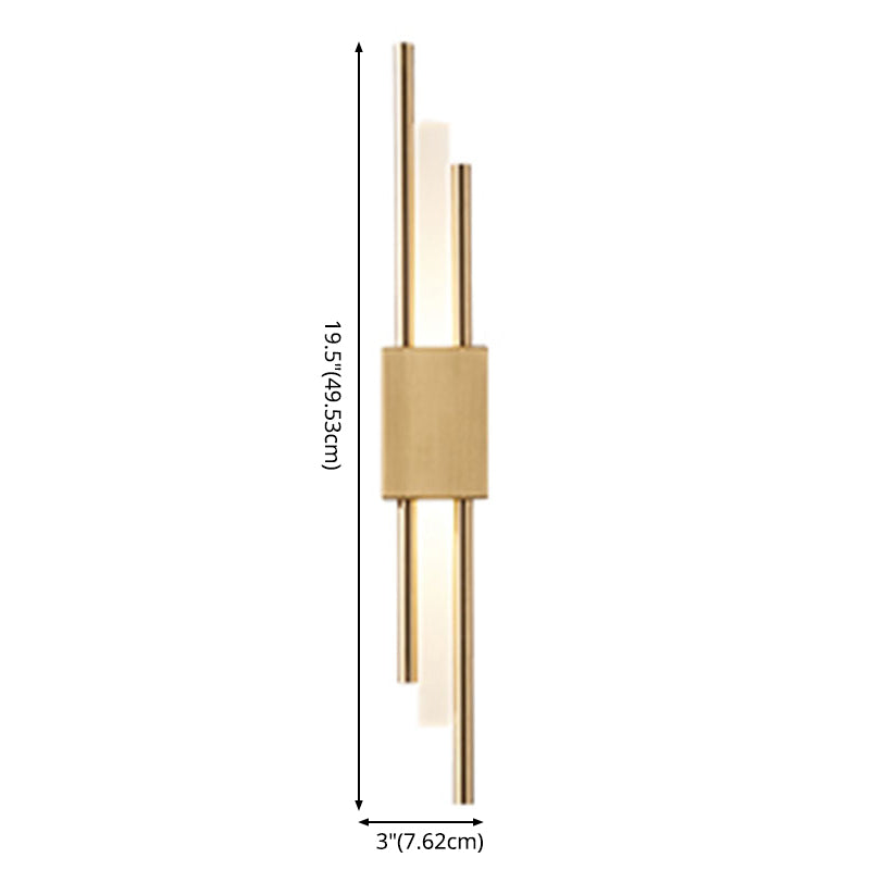 Moderne minimalistische Röhrchen Wandmontierte Lampenwandleuchten mit Acrylschatten
