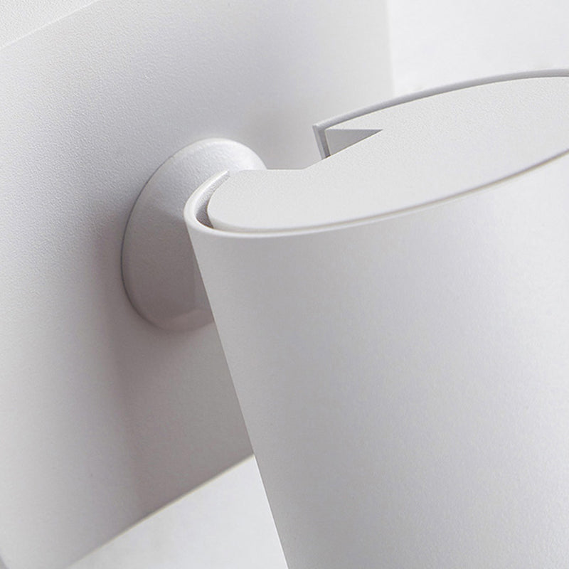 Moderno moderno muro in stile cilindro monte leggero metallo 1 flioncini per parete per camera da letto