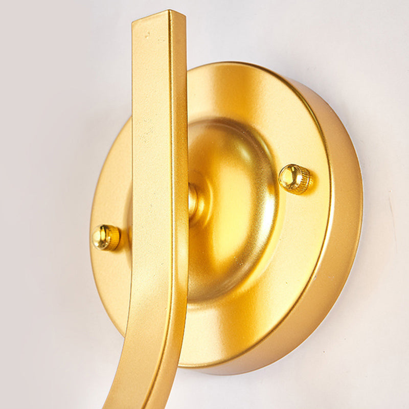 Gradient Color Concave Glass Wall Lamp 1-Light Contemporary Simplicity Style Wall Mounted Light for Hallway