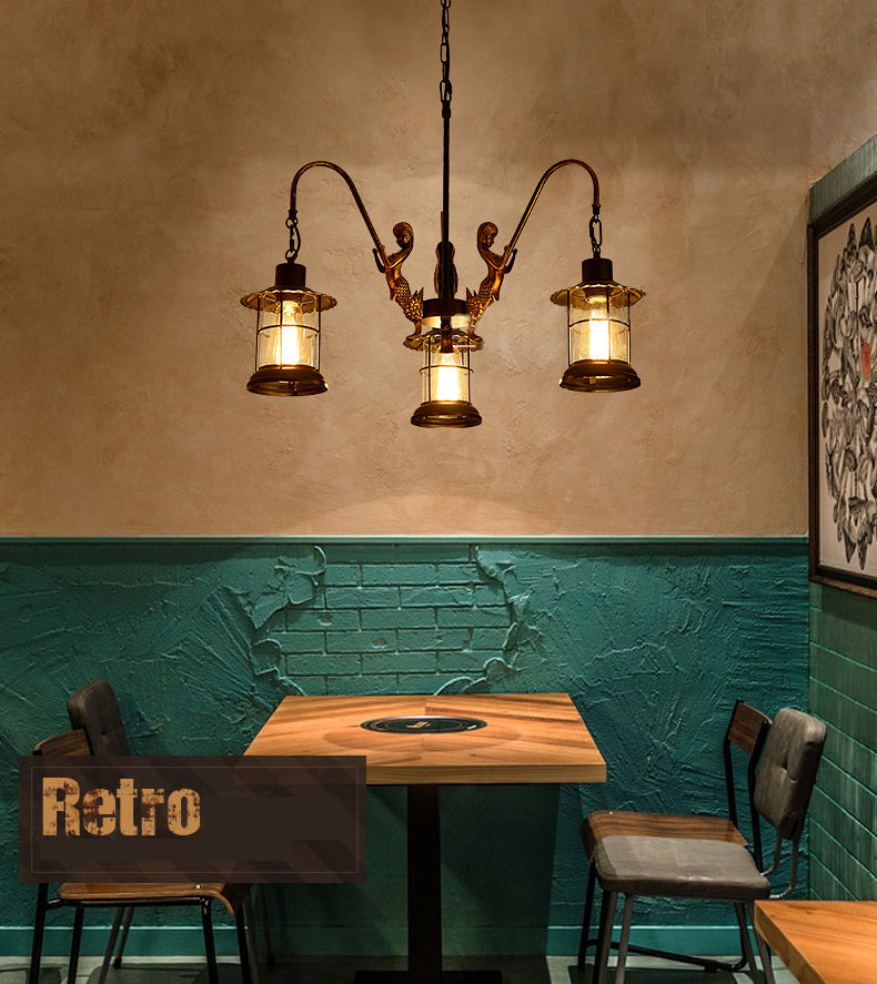 Éclairage pendentif en métal