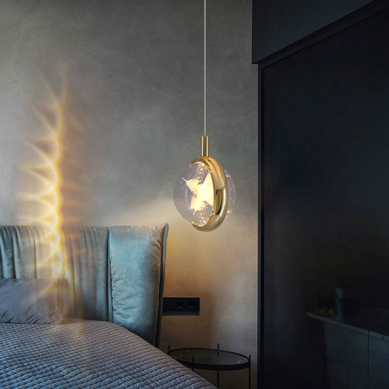 Luce a pendolo a LED LEDULUM GOLDO NOVITÀ SEMPRE CRIDULE CRIDULE LUCE PER CAMERA DA LETTA