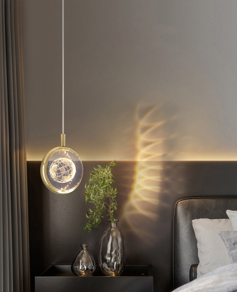 Luce a pendolo a LED LEDULUM GOLDO NOVITÀ SEMPRE CRIDULE CRIDULE LUCE PER CAMERA DA LETTA