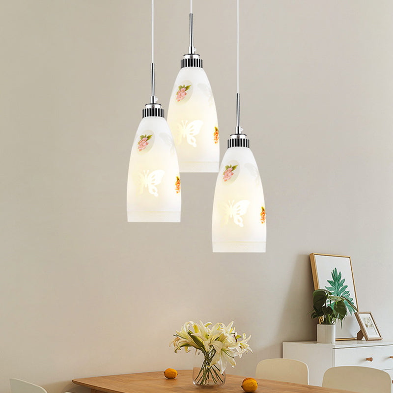 Bell Shade hanglamp Lichte armatuur moderne glazen eetkamer plafond suspensielamp