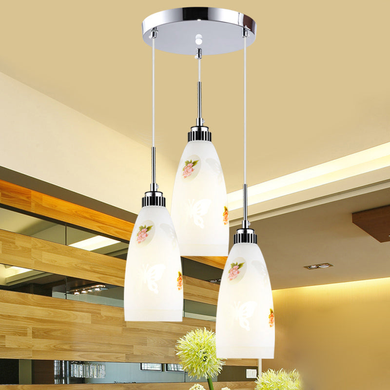 Bell Shade hanglamp Lichte armatuur moderne glazen eetkamer plafond suspensielamp