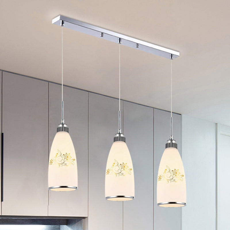 Bell Shade hanglamp Lichte armatuur moderne glazen eetkamer plafond suspensielamp