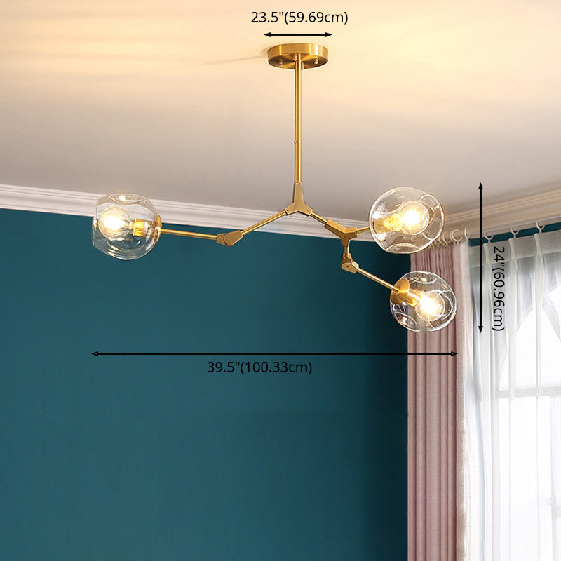 Ceiling Pendant Transparent Glass Lighting Foyer Light Bedroom Light