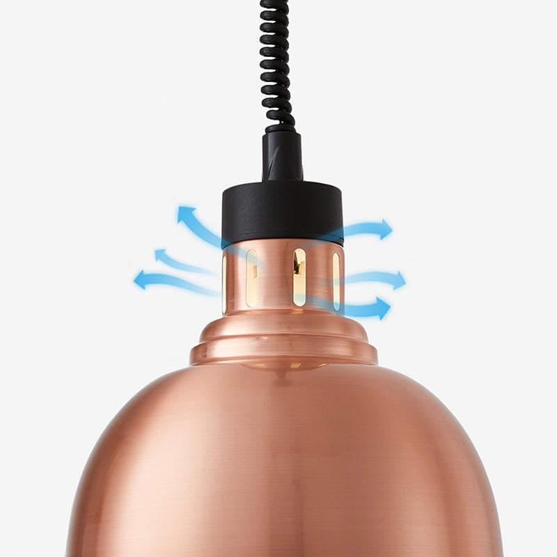 Retractable Bowl Shade Hanging Lighting Postmodern Metal 1 Bulb Restaurant Pendant Lamp