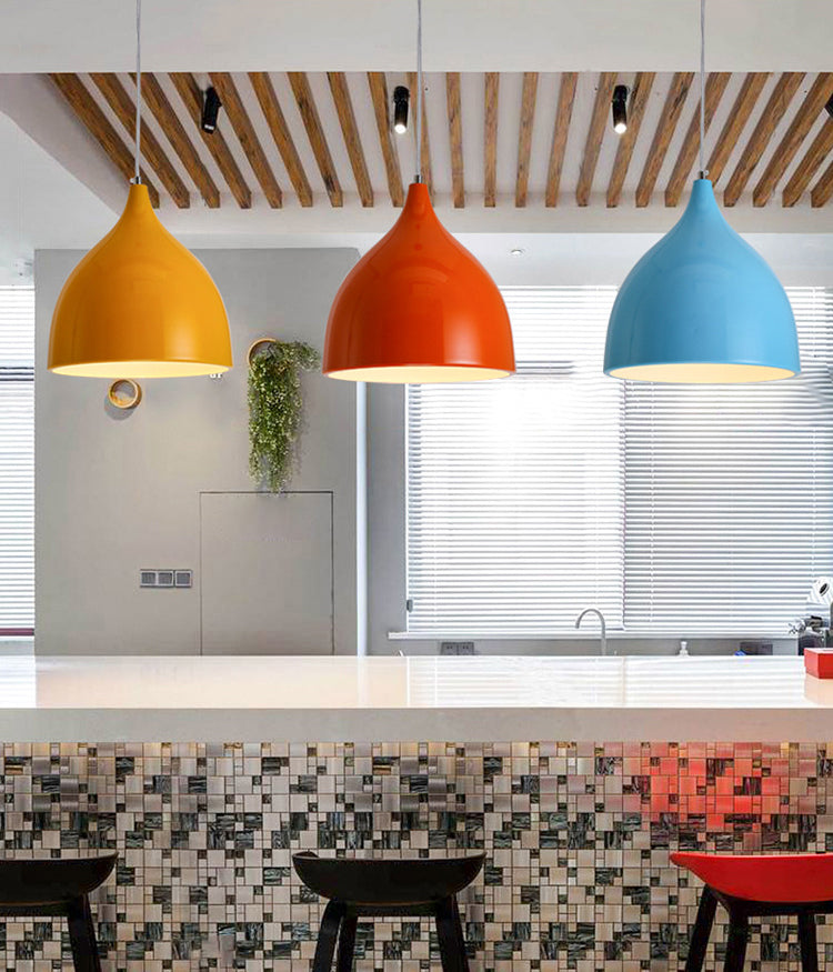 Nordic Creative Nut Shaped Hanging Lamp Aluminum 1 Head Dining Room Suspension Light