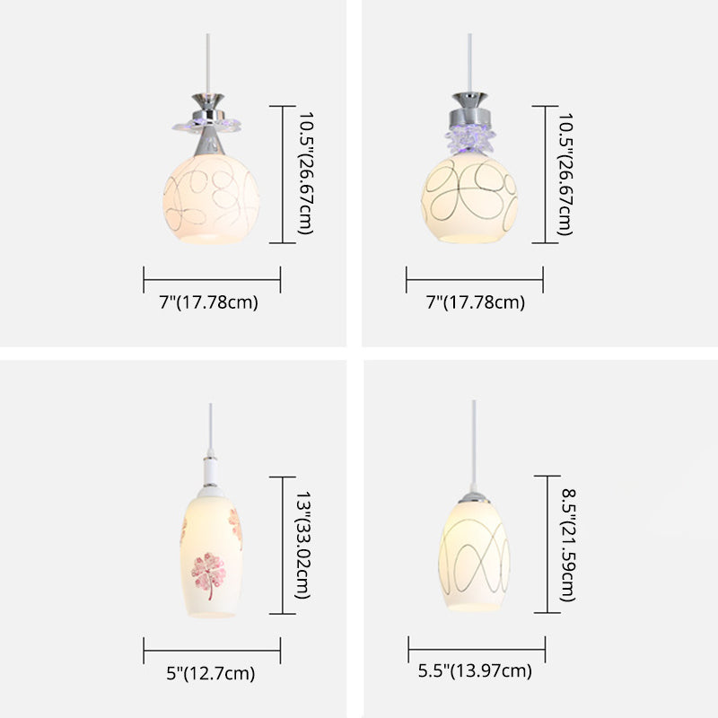 Witglas schaduw 3 lichten hanglampverlichting moderne chroom afwerking plafondarmatuur voor eetkamer