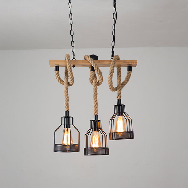 Illuminazione industriale dell'illuminazione dell'isola lampada a sospensione in rete per sala da pranzo