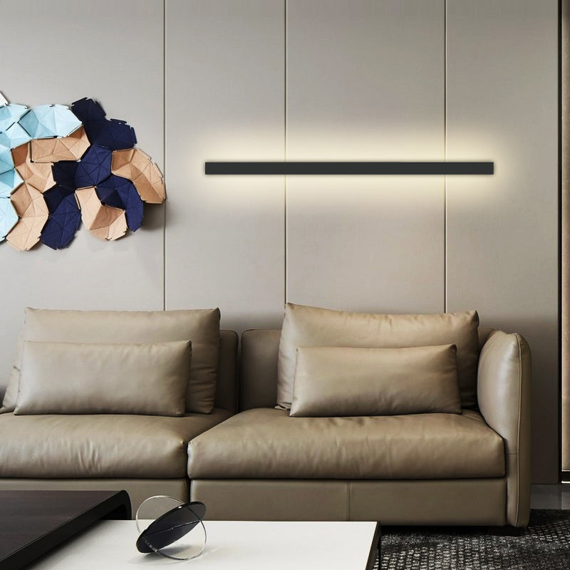 Modern Minimalist Style Thin-Line Wall Mounted Light Fixture Metal Wall Light Sconces for Living Room