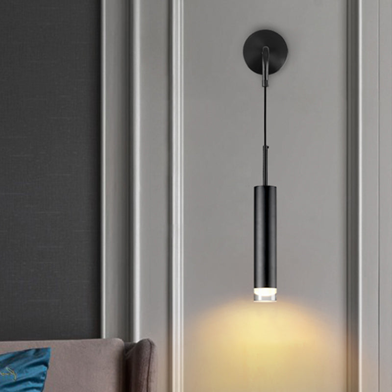 Moderne minimalistische Stilzylindrisch -Wand -Leuchte Acryl -Wandleuchte für Schlafzimmer