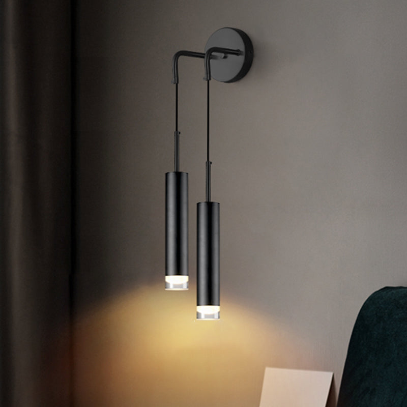 Moderne minimalistische Stilzylindrisch -Wand -Leuchte Acryl -Wandleuchte für Schlafzimmer