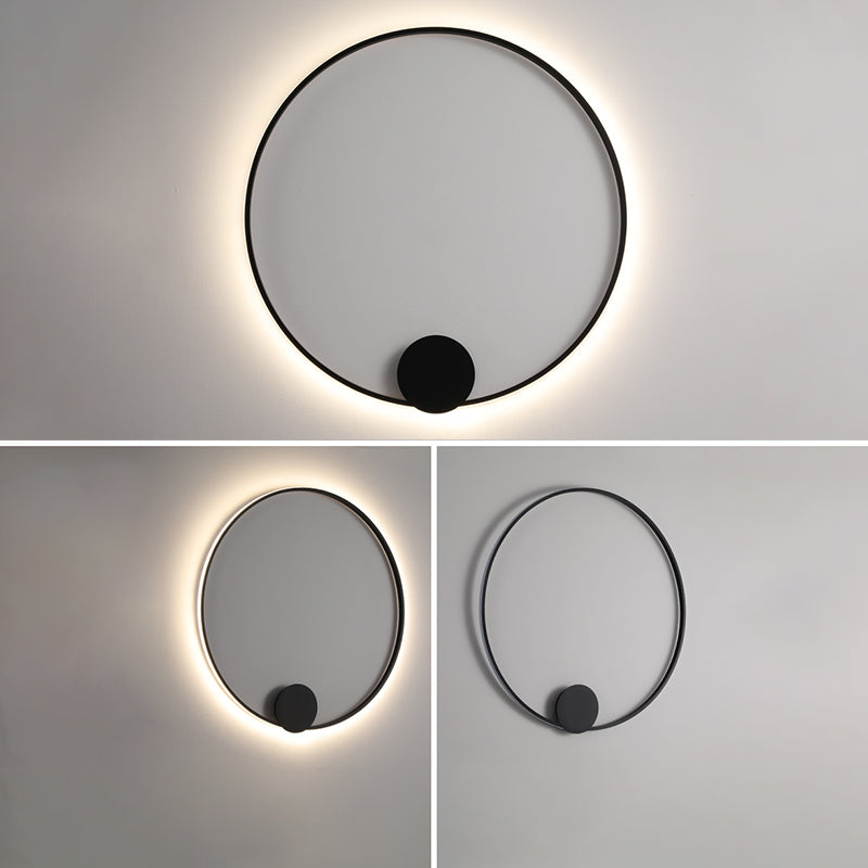 Modern Minimalist Minimalist Circular Montate Montate Metal 1 Light Sconce Light Set per camera da letto