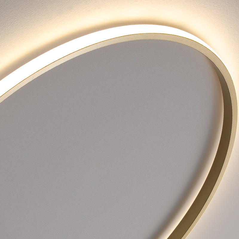 Modern Minimalist Minimalist Circular Montate Montate Metal 1 Light Sconce Light Set per camera da letto